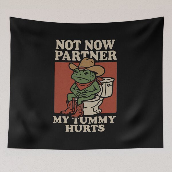 Item preview, Not Now Partner My Tummy Hurts designed and sold by DemureArtsy.