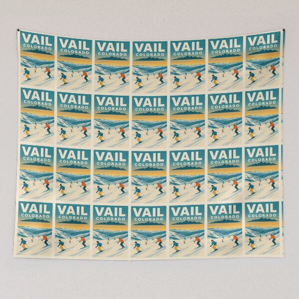 Item preview, Vail Colorado Ski Vacation Poster designed and sold by Halifaxartguy.