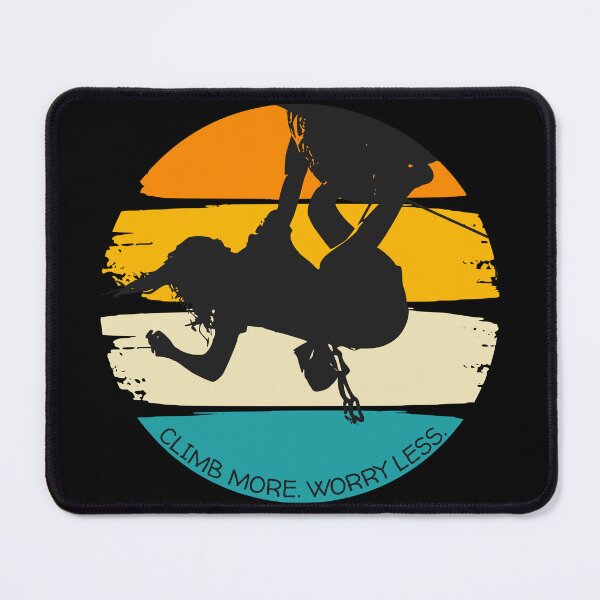 Item preview, Climb More Worry Less – Motivational Rock Climbing Design designed and sold by wildexperience.