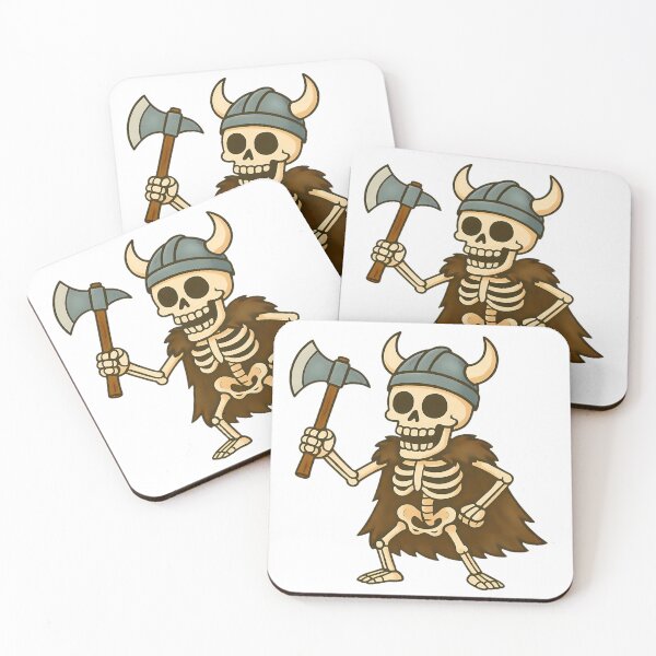 Item preview, Cartoon Skeleton Viking designed and sold by NorseDrip.