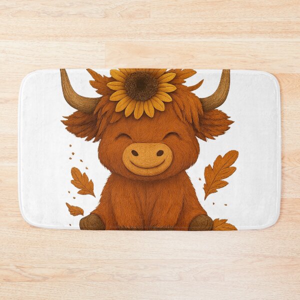 Item preview, sunflower highland calf designed and sold by NikkisTees.