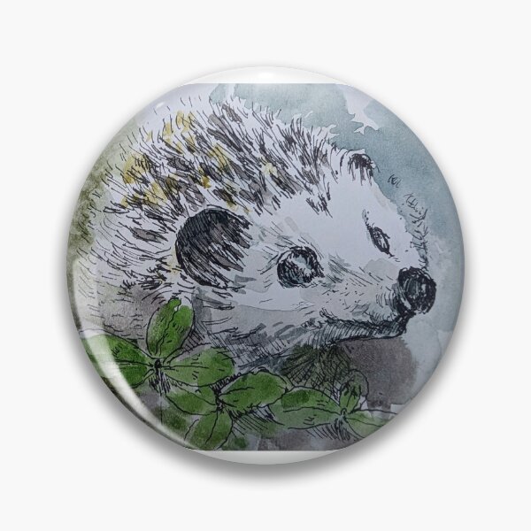 Item preview, Watercolor and Ink Hedgehog designed and sold by Kara Draws.