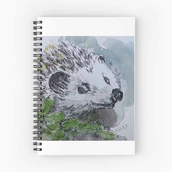 Item preview, Watercolor and Ink Hedgehog designed and sold by Kara Draws.