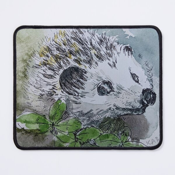 Item preview, Watercolor and Ink Hedgehog designed and sold by Kara Draws.