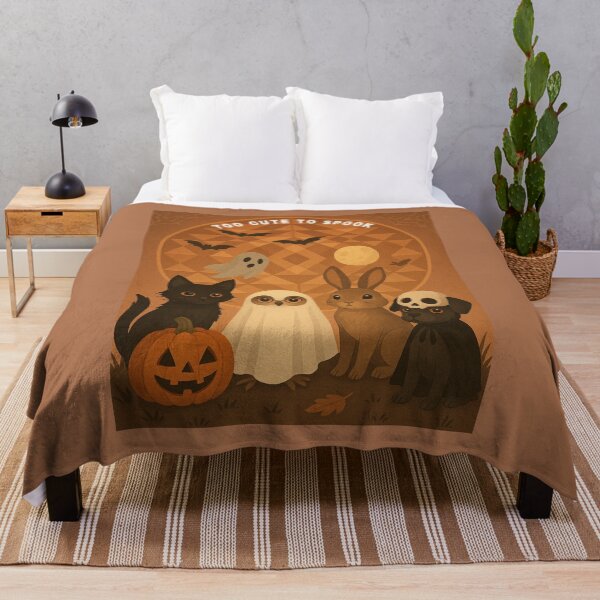 Item preview, Too Cute to Spook – Adorable Halloween Animal Illustration designed and sold by GeoWild Designs.