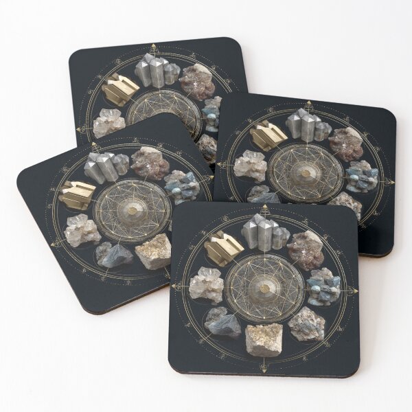 Item preview, mandala of earthy rocks and gemstones designed and sold by EarthenEmbers.