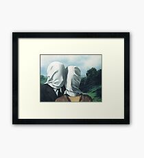 René Magritte – The Lovers II Framed Print