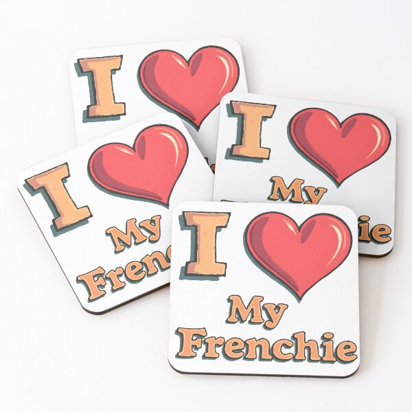 Item preview, I Heart My Frenchie designed and sold by TheEmptyBottleStudio.