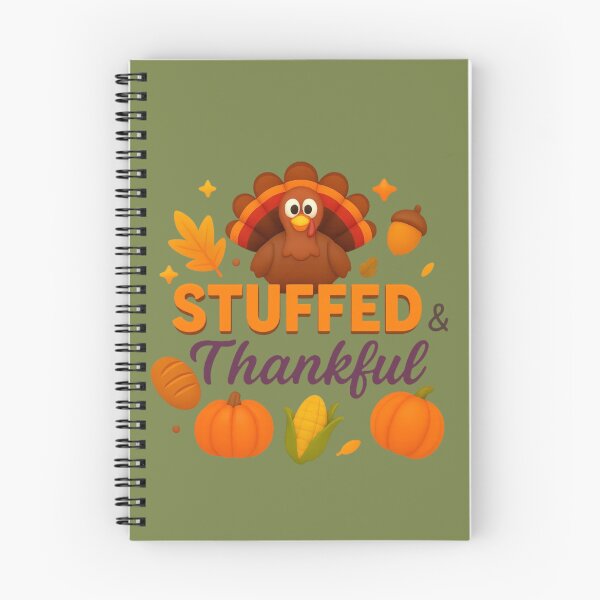Item preview, "Stuffed & Thankful – Festive Thanksgiving Design"  "Gourmand et Reconnaissant – Design Festif de Thanksgiving" designed and sold by Drawingshirts.