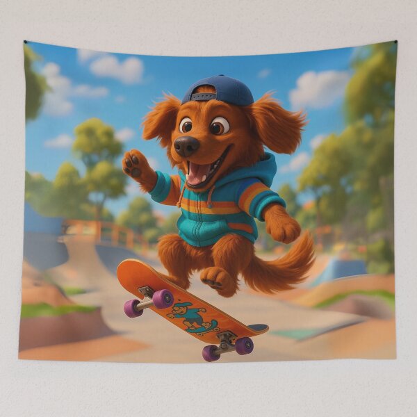 Item preview, Skater Golden Newfie designed and sold by Sillytoe.