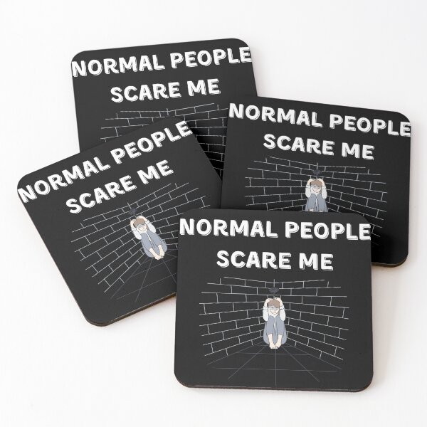 Item preview, Normal People Scare Me crazy style cute gift designed and sold by Tattoo-Shirt Designer .