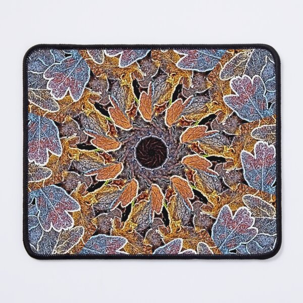 Item preview, Frosted oak leaves 2, paint effect kaleidoscope 2 vertical designed and sold by paulboizot.