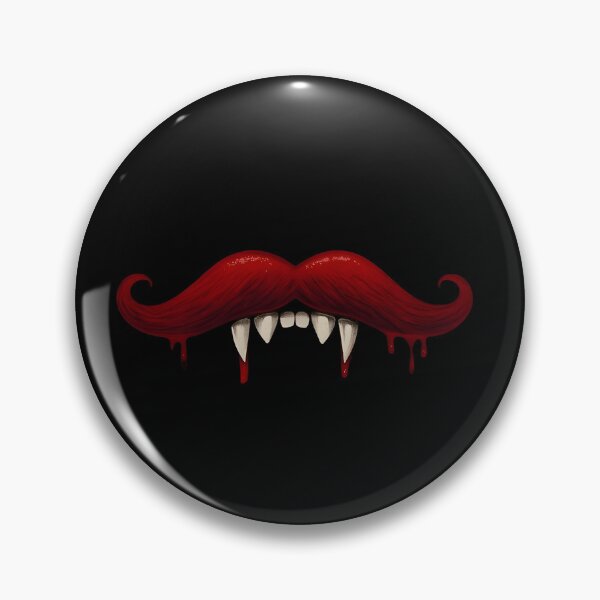 Item preview, Halloween Curly Mustache and vampire bloody teeth designed and sold by smvibe.