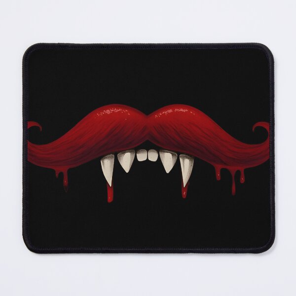 Item preview, Halloween Curly Mustache and vampire bloody teeth designed and sold by smvibe.