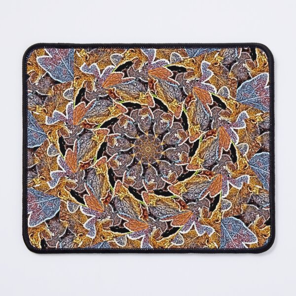 Item preview, Frosted oak leaves 2, paint effect kaleidoscope 3 vertical designed and sold by paulboizot.