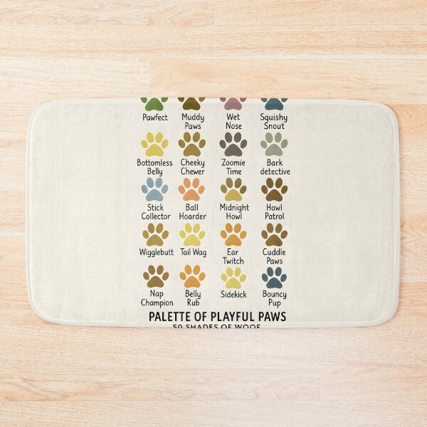 Item preview, Palette of Playful Paws – 50 Shades of Woof designed and sold by anniejunoaxie.