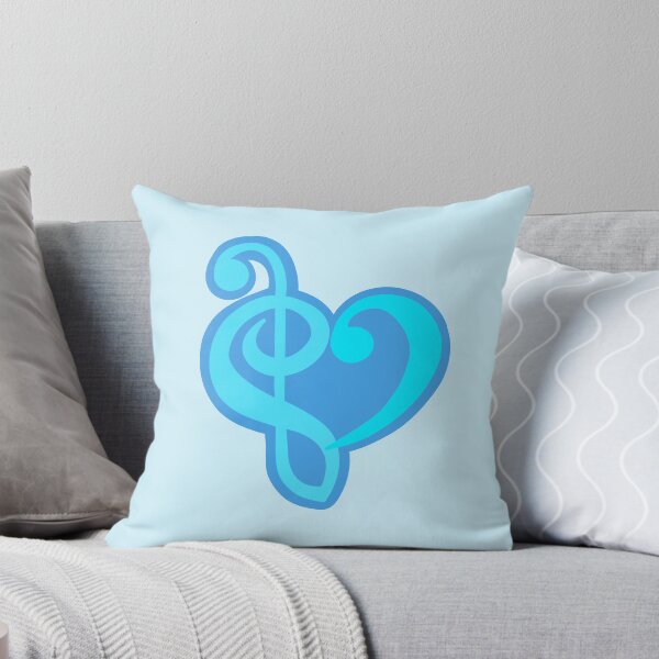 Item preview, Blue treble clef bass clef heart designed and sold by Artsyellioo.