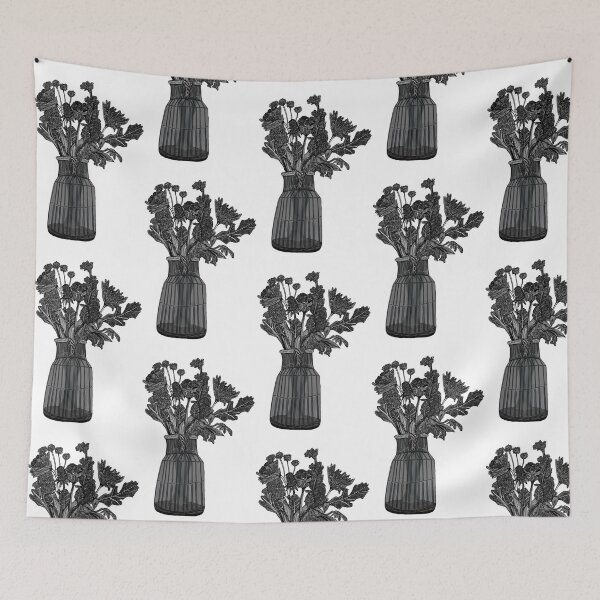 Item preview, Bunch of flowers in a vase digital drawing designed and sold by Chloe Sharp.