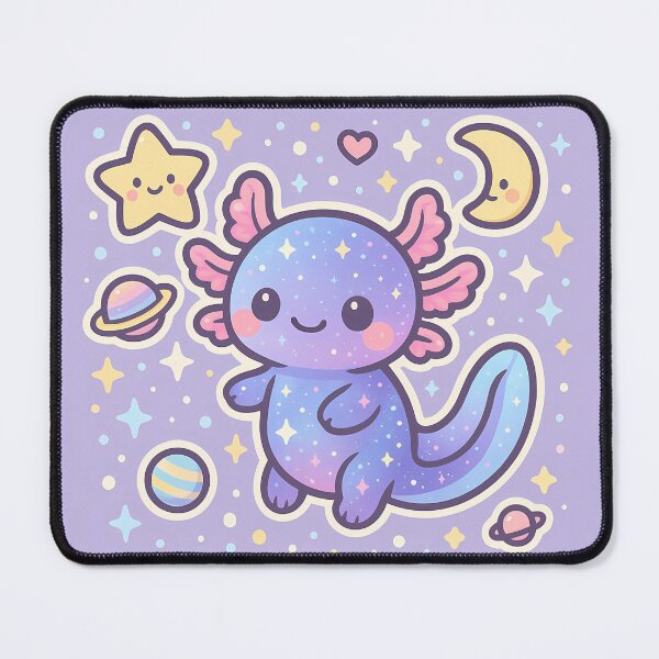 Item preview, Kawaii Star Axolotl – Kawaii Space Critters designed and sold by Guraaprint.
