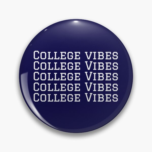 Item preview, College Vibes Bright Navy Blue Background designed and sold by Monique Prince.