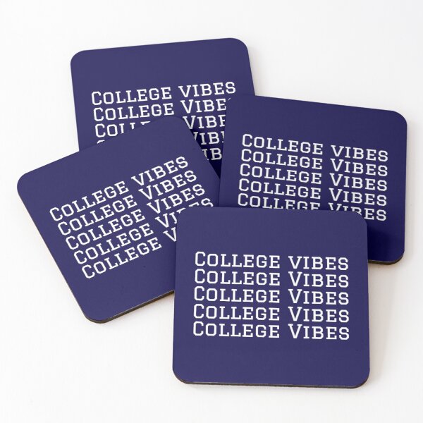 Item preview, College Vibes Bright Navy Blue Background designed and sold by Monique Prince.