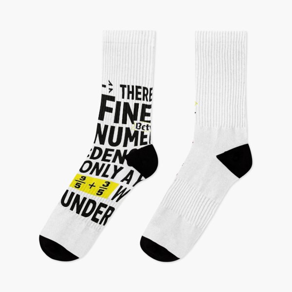 Item preview, There’s a Fine Line Between Numerator and Denominator Only a Fraction Will Understand Funny Math T‑Shirt designed and sold by GAIDREDA.