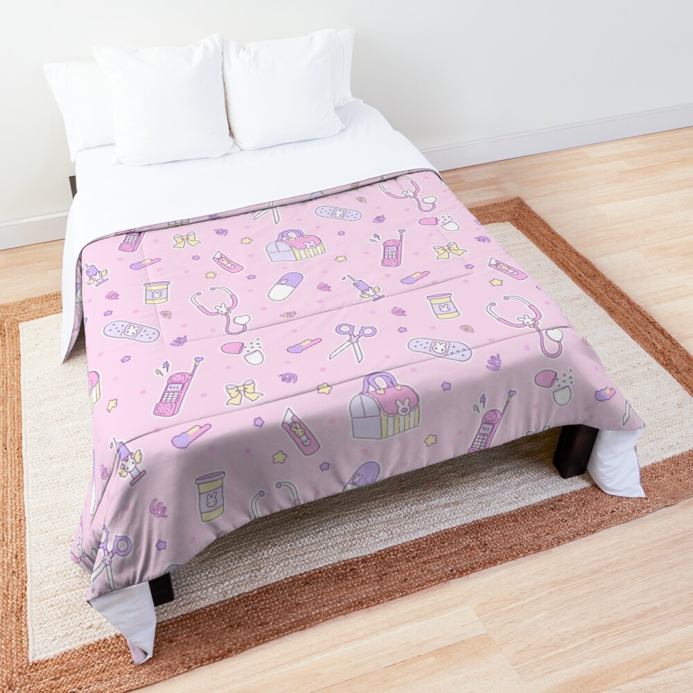 emotional - pink \ yellow Comforter