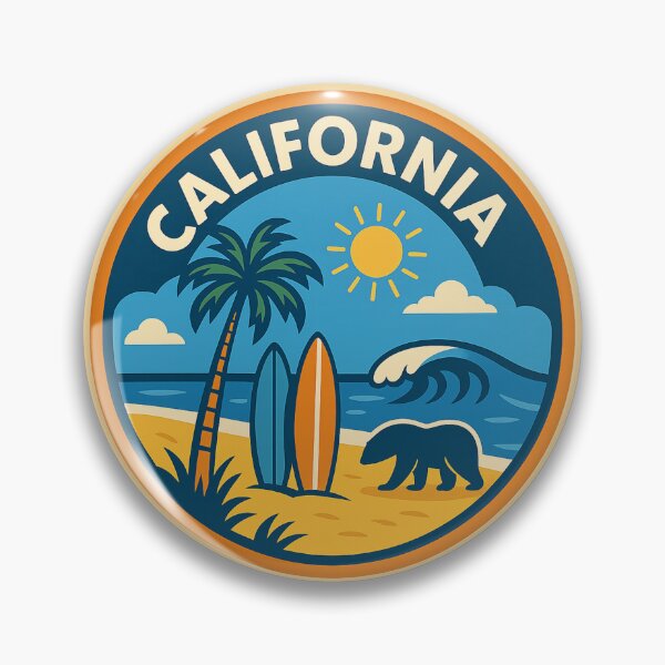 Item preview, California Golden Coast Surfing designed and sold by Fun Travel Art.