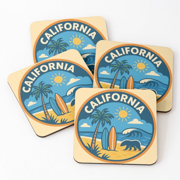 Item preview, California Golden Coast Surfing designed and sold by Fun Travel Art.