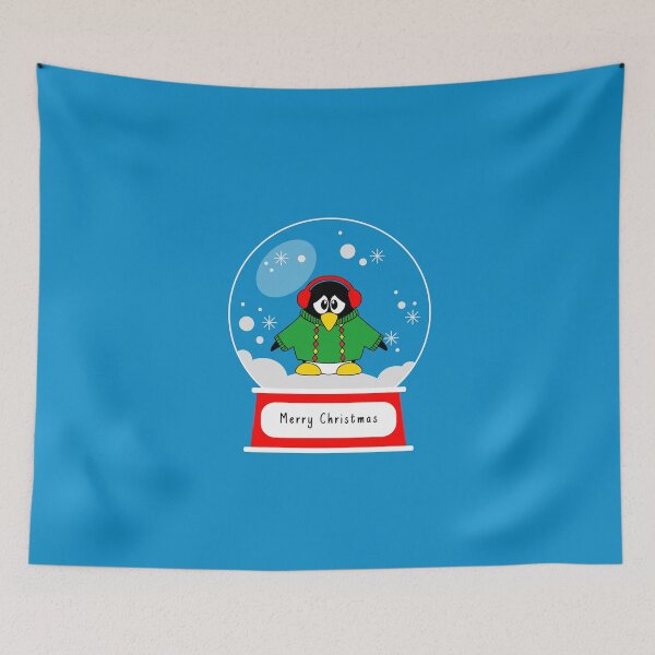 Item preview, Christmas Penguin Snowglobe designed and sold by Sartoris Art.