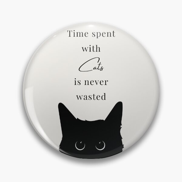 Item preview, Cat Quote Wall Art | Time Spent with Cats Print designed and sold by CuriousCherry.