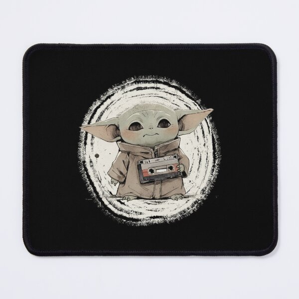 Item preview, BABY YODA WITH CASSETTE TAPE designed and sold by LIS AND MELIVERSO.