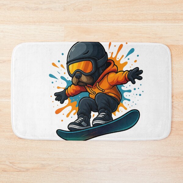 Item preview, Snowboarding Frenchie designed and sold by KickerApparel.