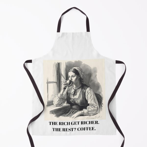 Item preview, The Rich Get Richer, The Rest Get Coffee – Funny Anti-Capitalism Vintage Design designed and sold by Paperpoison.