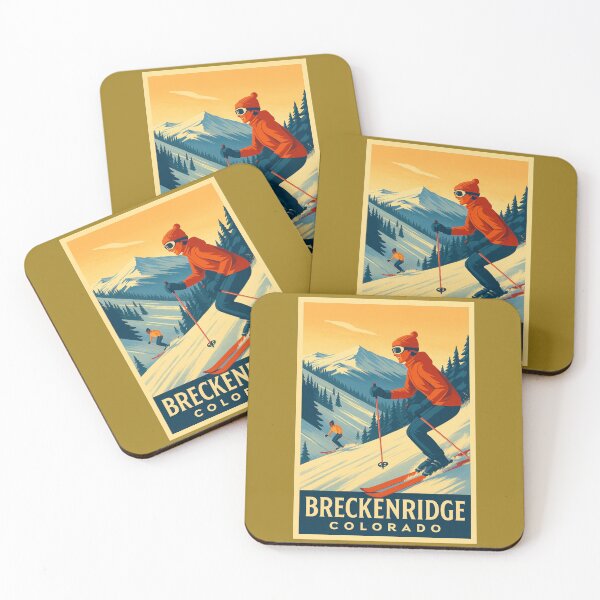 Item preview, Breckenridge Colorado Ski Vacation Poster designed and sold by Halifaxartguy.