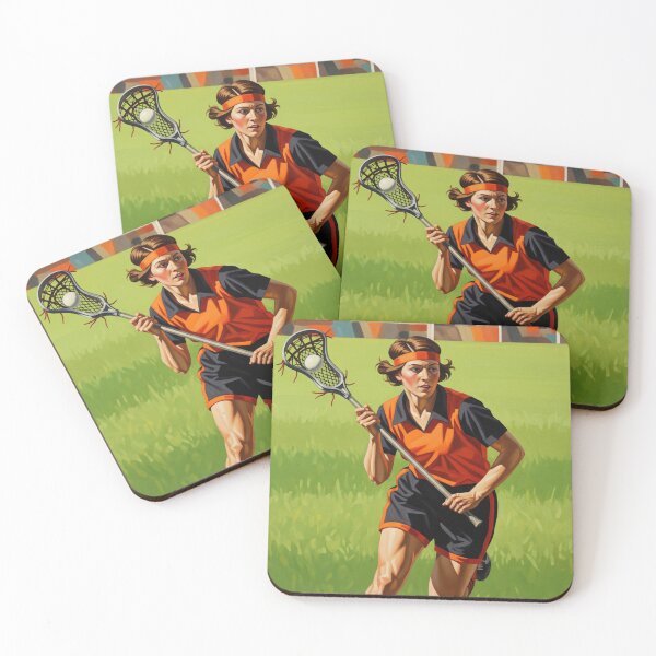 Item preview, LA CROSSE EN ACTION (Lacrosse in Action) - Original Art Deco Artwork designed and sold by elektronen.
