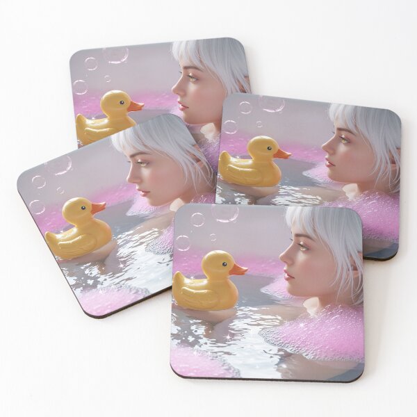 Item preview, Cute girl bathing designed and sold by stereonut.