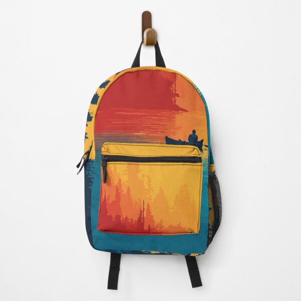 Item preview, Bemidji Minnesota Travel Poster | Vintage Paul Bunyan & North Woods Lake Art designed and sold by TuncGK.