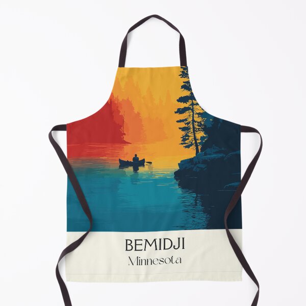 Item preview, Bemidji Minnesota Travel Poster | Vintage Paul Bunyan & North Woods Lake Art designed and sold by TuncGK.