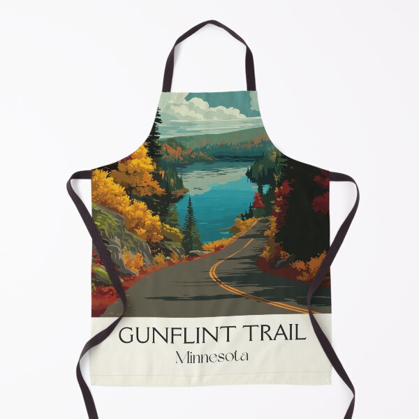 Item preview, Gunflint Trail Minnesota Poster | Vintage Scenic Byway & Fall Colors Wall Art designed and sold by TuncGK.