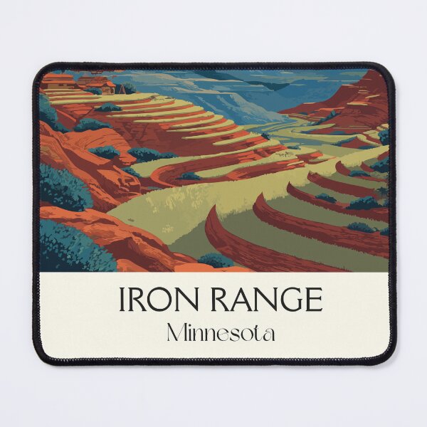 Item preview, Iron Range Minnesota Travel Poster | Vintage Mesabi & Taconite Mining Wall Art designed and sold by TuncGK.