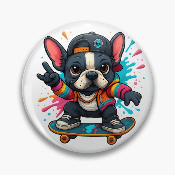 Artikelvorschau, Skateboarding Frenchie entworfen und verkauft von KickerApparel.