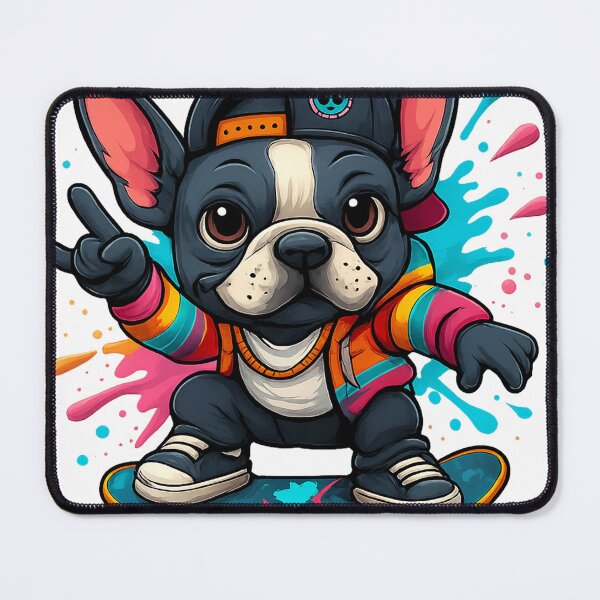 Item preview, Skateboarding Frenchie designed and sold by KickerApparel.