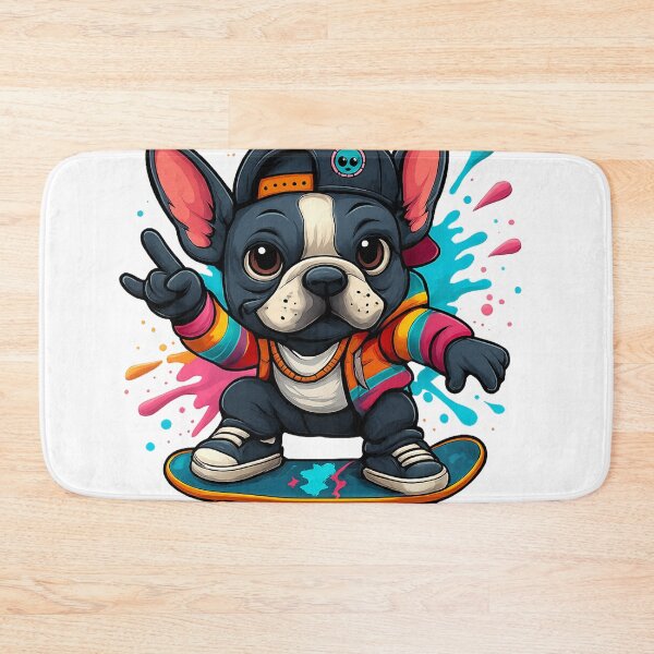 Artikelvorschau, Skateboarding Frenchie entworfen und verkauft von KickerApparel.