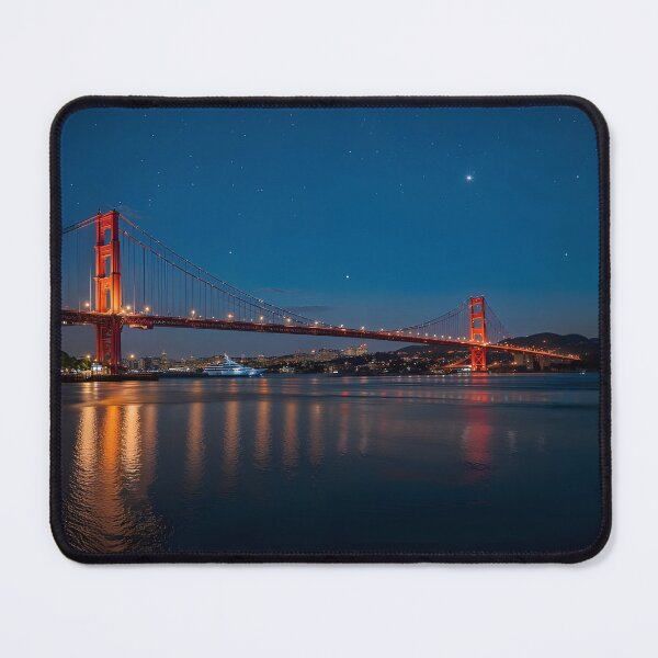 Item preview, Golden Gate Bridge at Twilight AI Generated designed and sold by YachtsAndOceans.