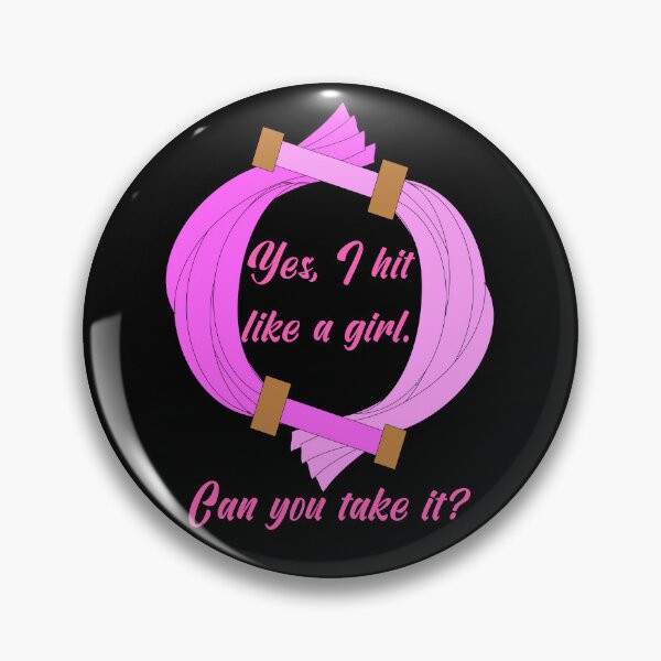 Item preview, Hit Like a Girl designed and sold by LeatherRebel75.