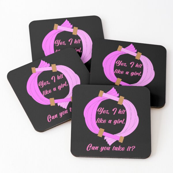 Item preview, Hit Like a Girl designed and sold by LeatherRebel75.