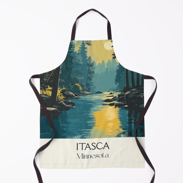 Item preview, Itasca State Park Minnesota Poster | Vintage Mississippi Headwaters Wall Art designed and sold by TuncGK.