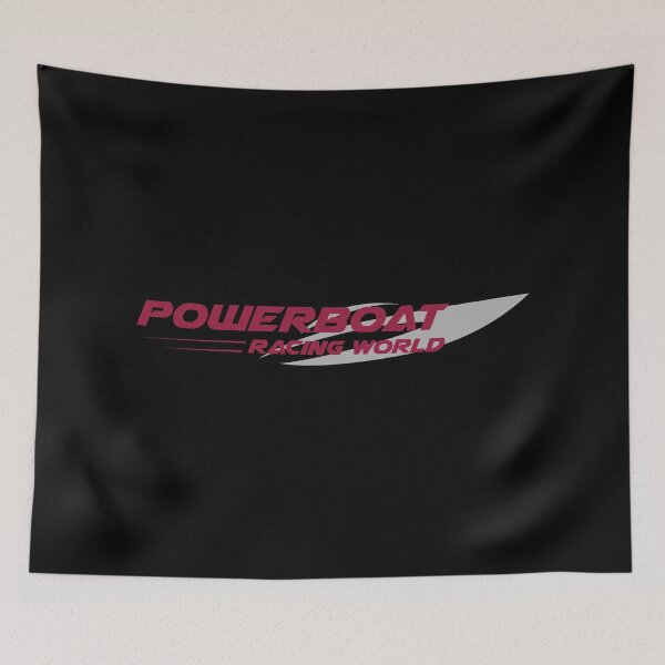 Item preview, Powerboat Racing World Grey Maroon Red designed and sold by ChristinasMess.