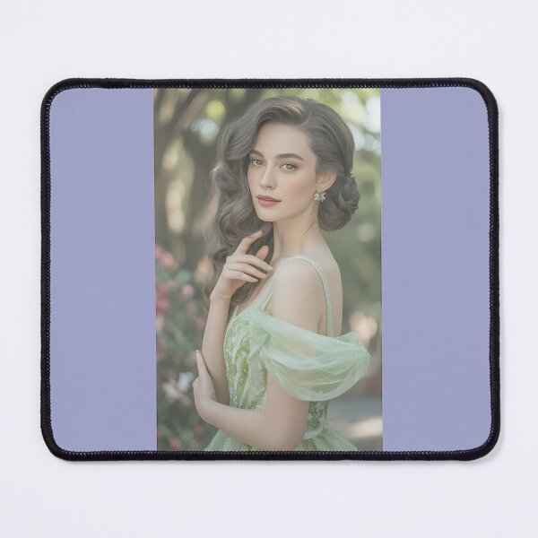 Item preview, Enchanted Emerald Gown Portrait designed and sold by Gwendolyn Martinez.